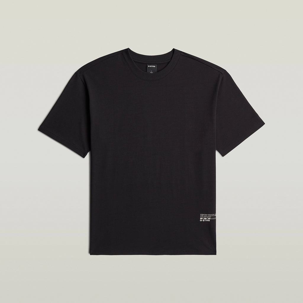 GSTAR BACK APPLIQUE RELAXED FIT NOVO DRY JERSEY TSHIRT D28886
