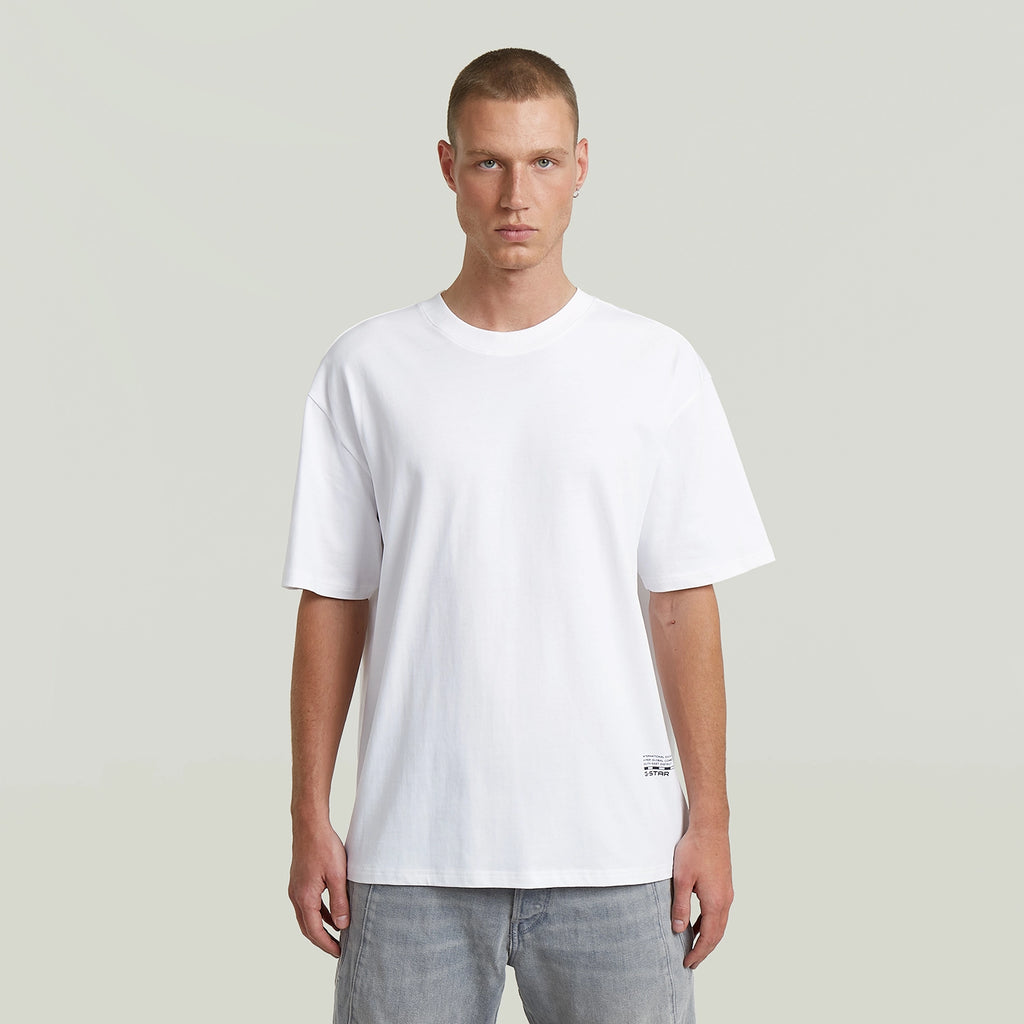 GSTAR BACK APPLIQUE RELAXED FIT NOVO DRY JERSEY TSHIRT D28886