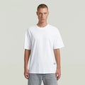 GSTAR BACK APPLIQUE RELAXED FIT NOVO DRY JERSEY TSHIRT D28886