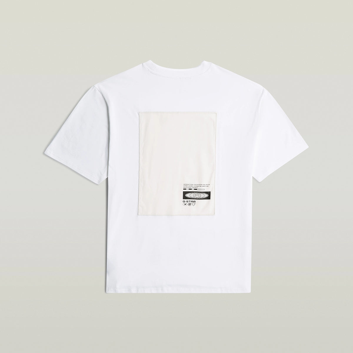 GSTAR BACK APPLIQUE RELAXED FIT NOVO DRY JERSEY TSHIRT D28886