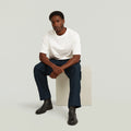 GSTAR DOUBLE PLEATED TRSOR SATEEN LINEN CHINO D28936