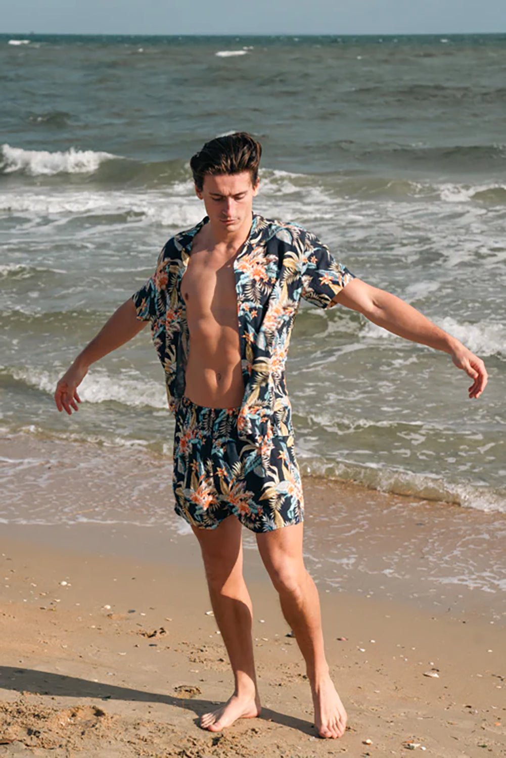 JAMES HARPER ALOHA PRINT VISCOSE BOXER SHORT JHBX68