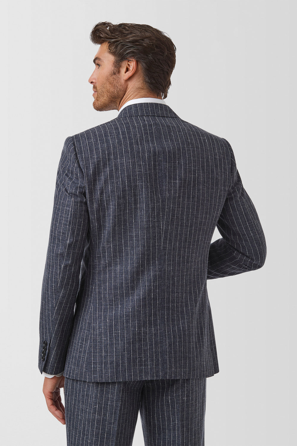 Cambridge Kensington Suit Jacket FCW258 in dark navy, detail