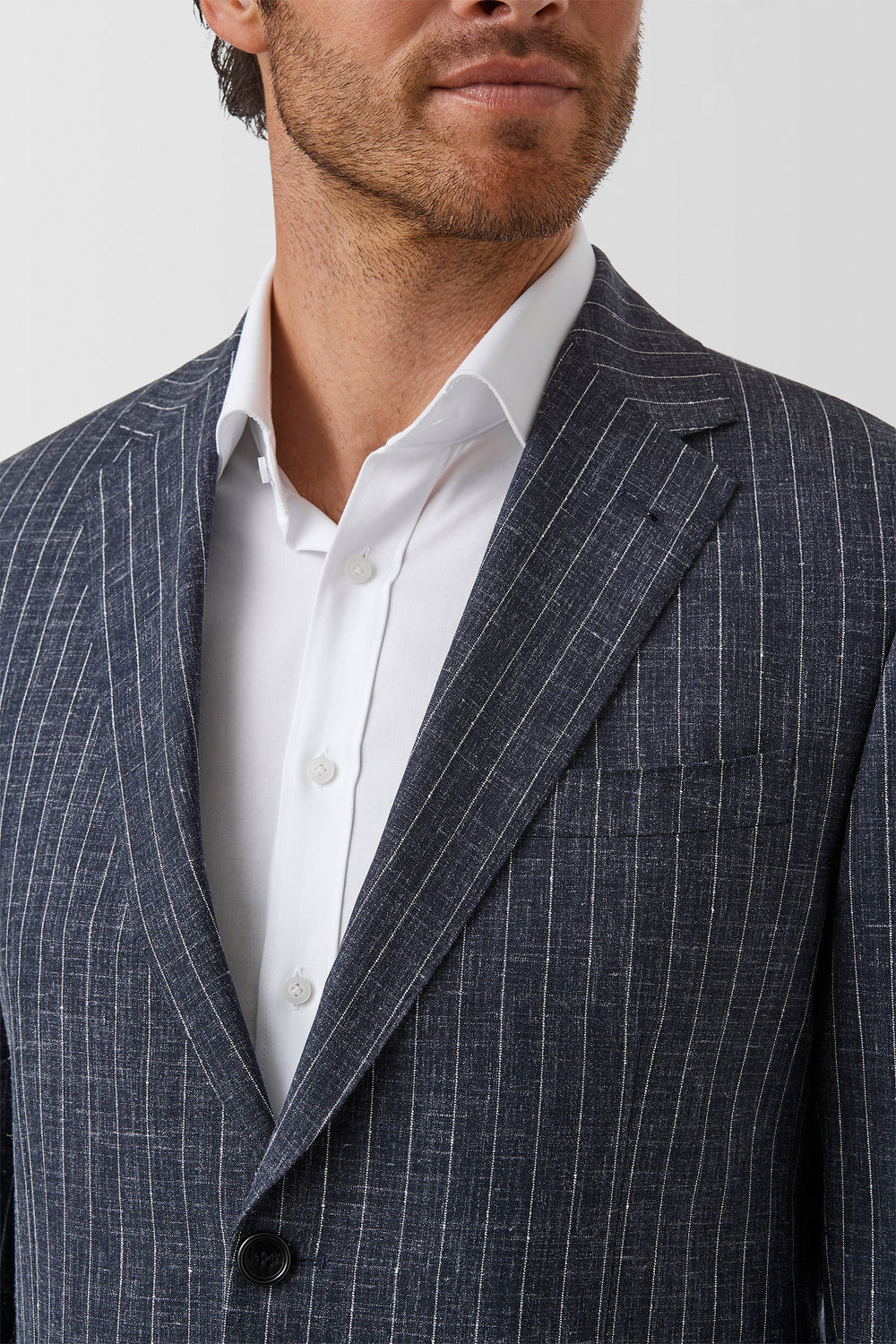 Cambridge Kensington Suit Jacket FCW258 in dark navy, detail
