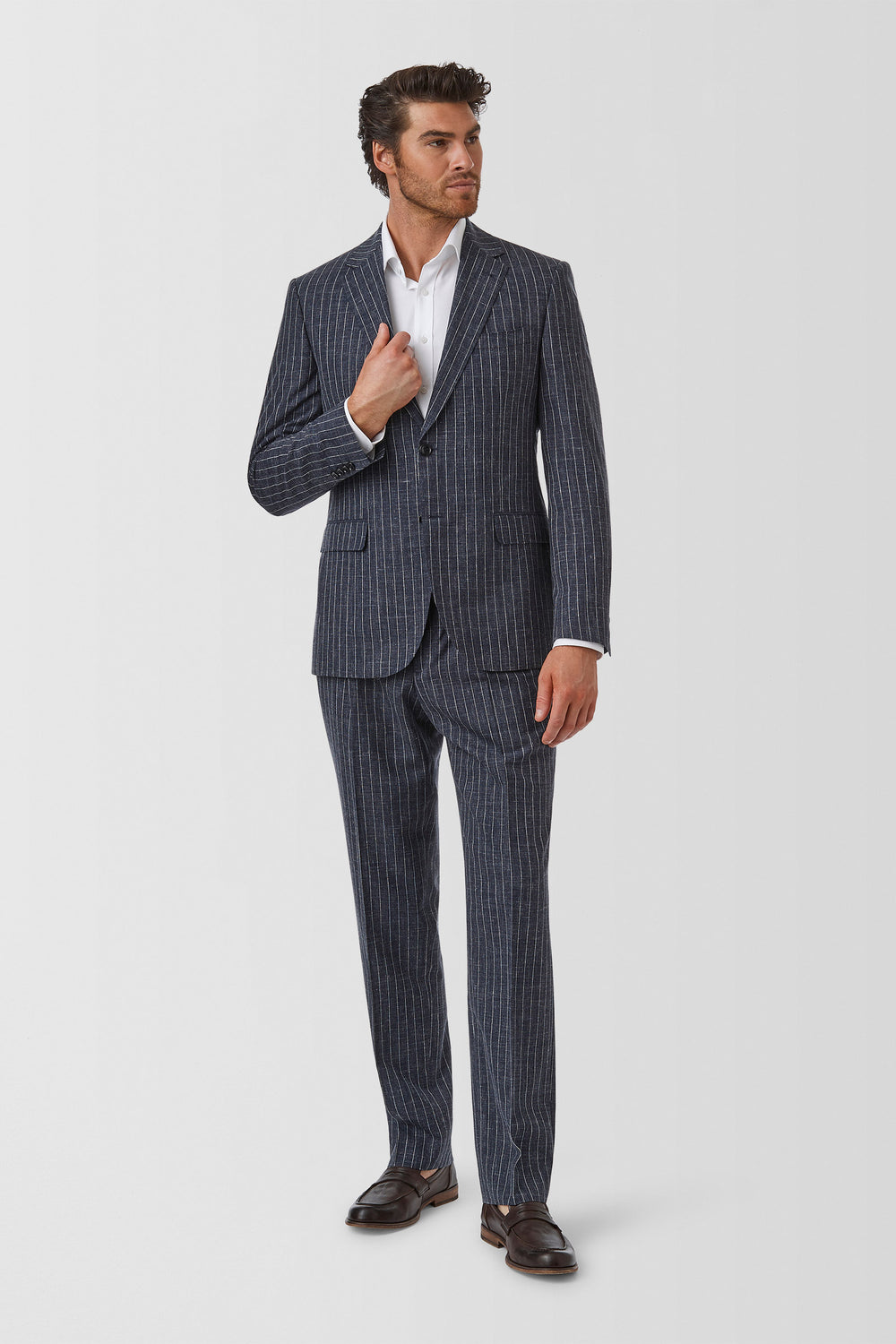 Cambridge Kensington Suit Jacket FCW258 in dark navy, detail