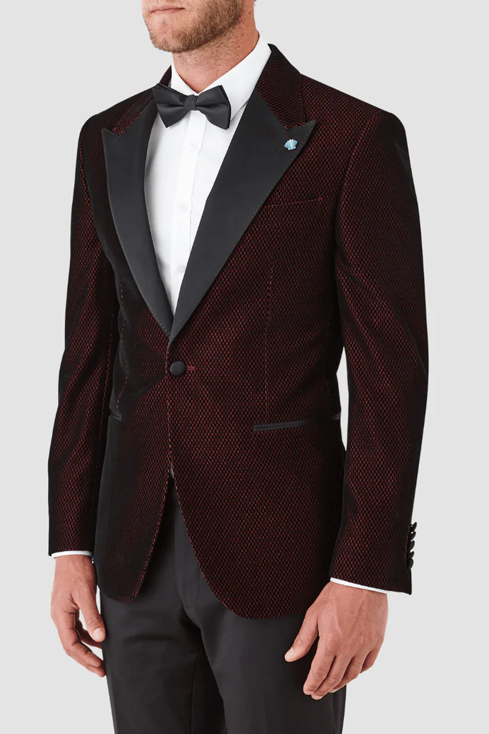 GIBSON BARLOW VELVET TUXEDO JACKET FGR621