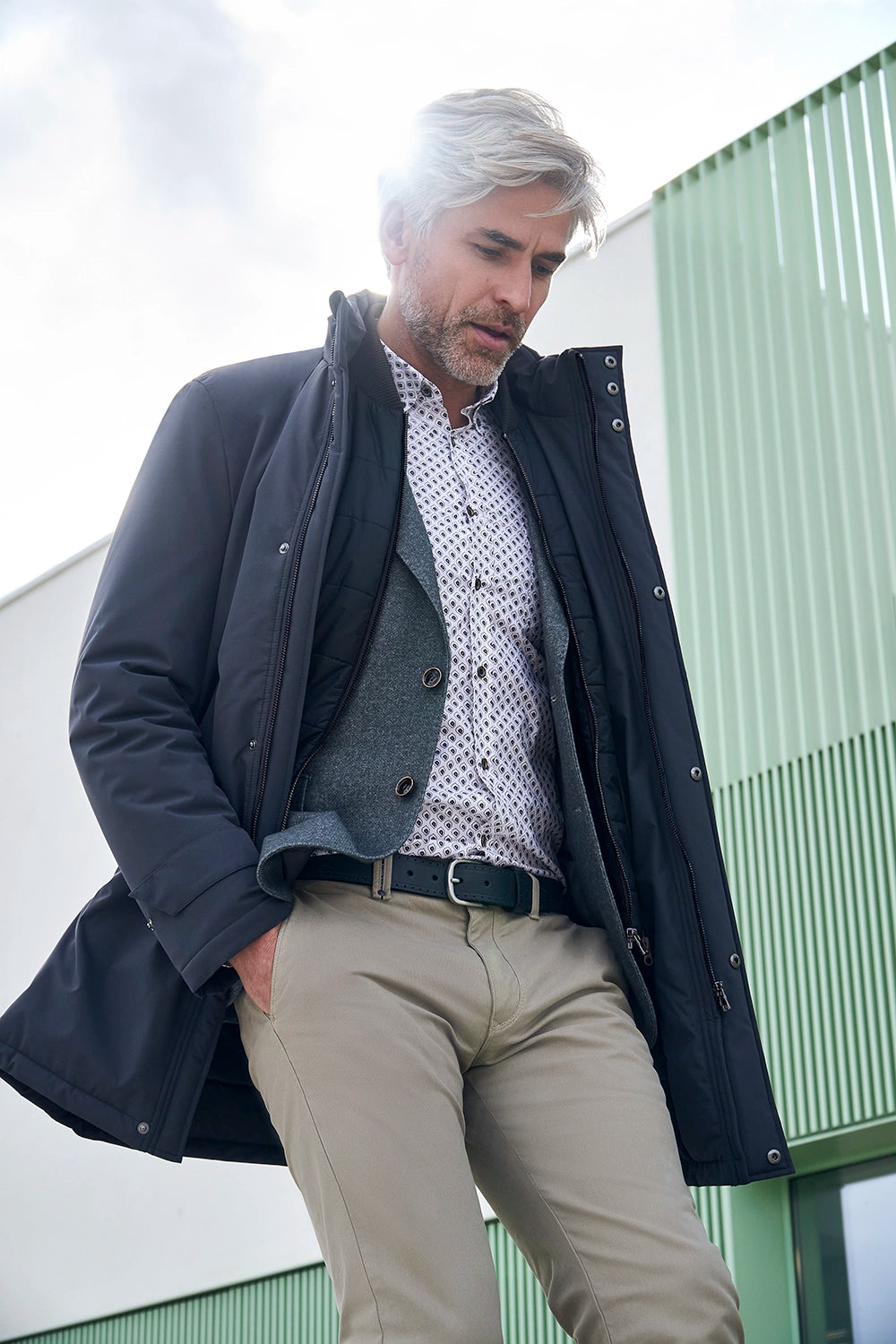 FLORENTINO WOOL BLEND TEXTURED BLAZER 224933-420301