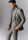 DIGEL EZZO STRETCH WOOL / SILK HERRINGBONE SUIT JACKET 1230205