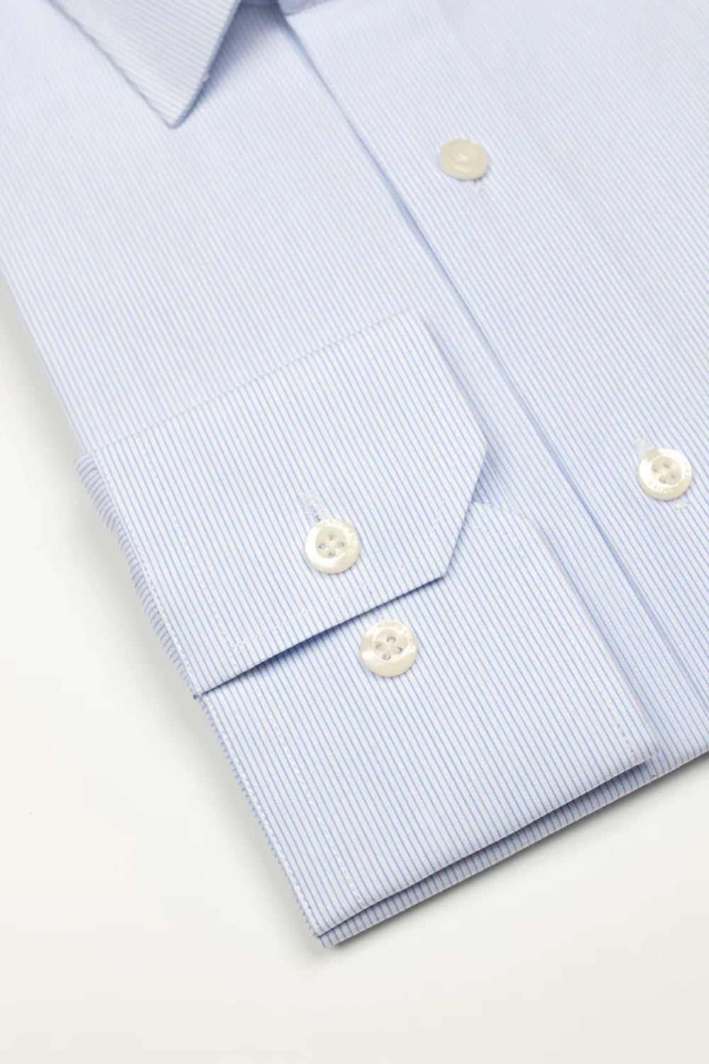 HARDY AMIES FINE STRIPE SLIM FIT L/S DRESS SHIRT HA405SF