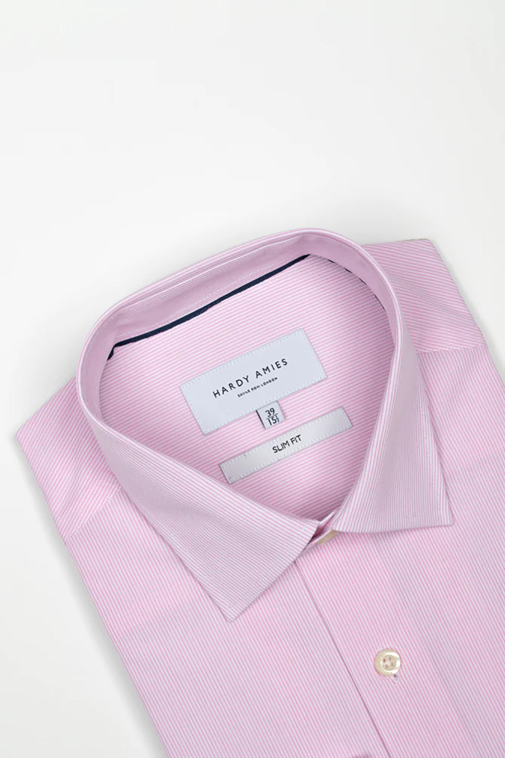 HARDY AMIES FINE STRIPE SLIM FIT L/S DRESS SHIRT HA406SF