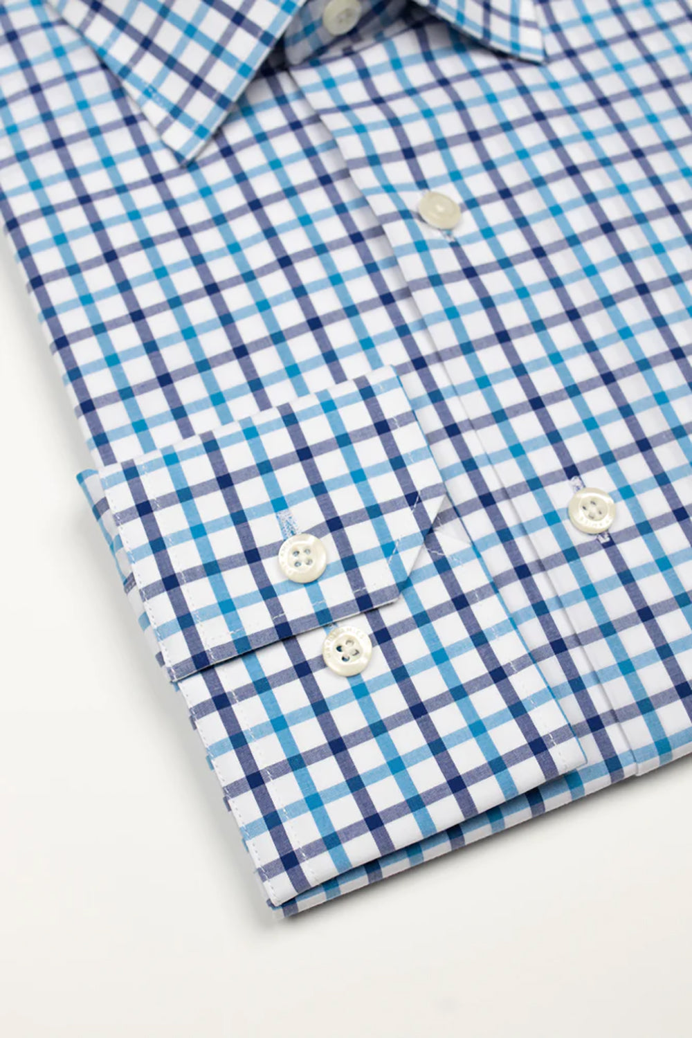 HARDY AMIES SLIM FIT CHECK L/S DRESS SHIRT HA416SF