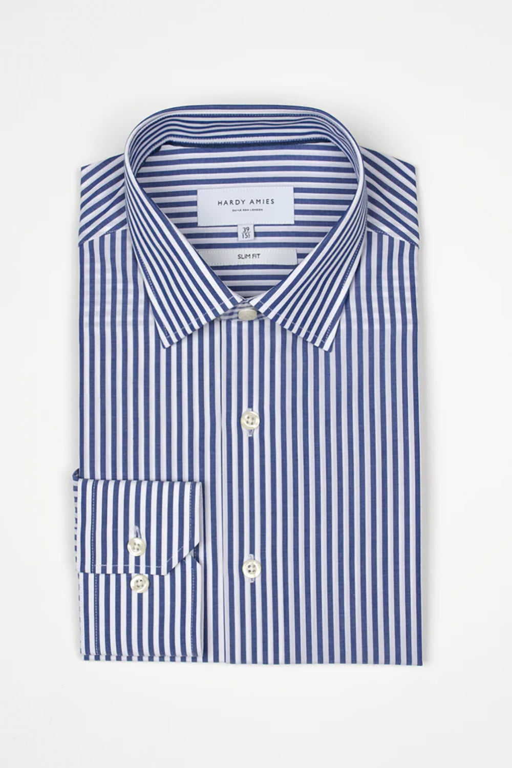 HARDY AMIES BENGAL STRIPE SLIM FIT DRESS SHIRT HA417SF