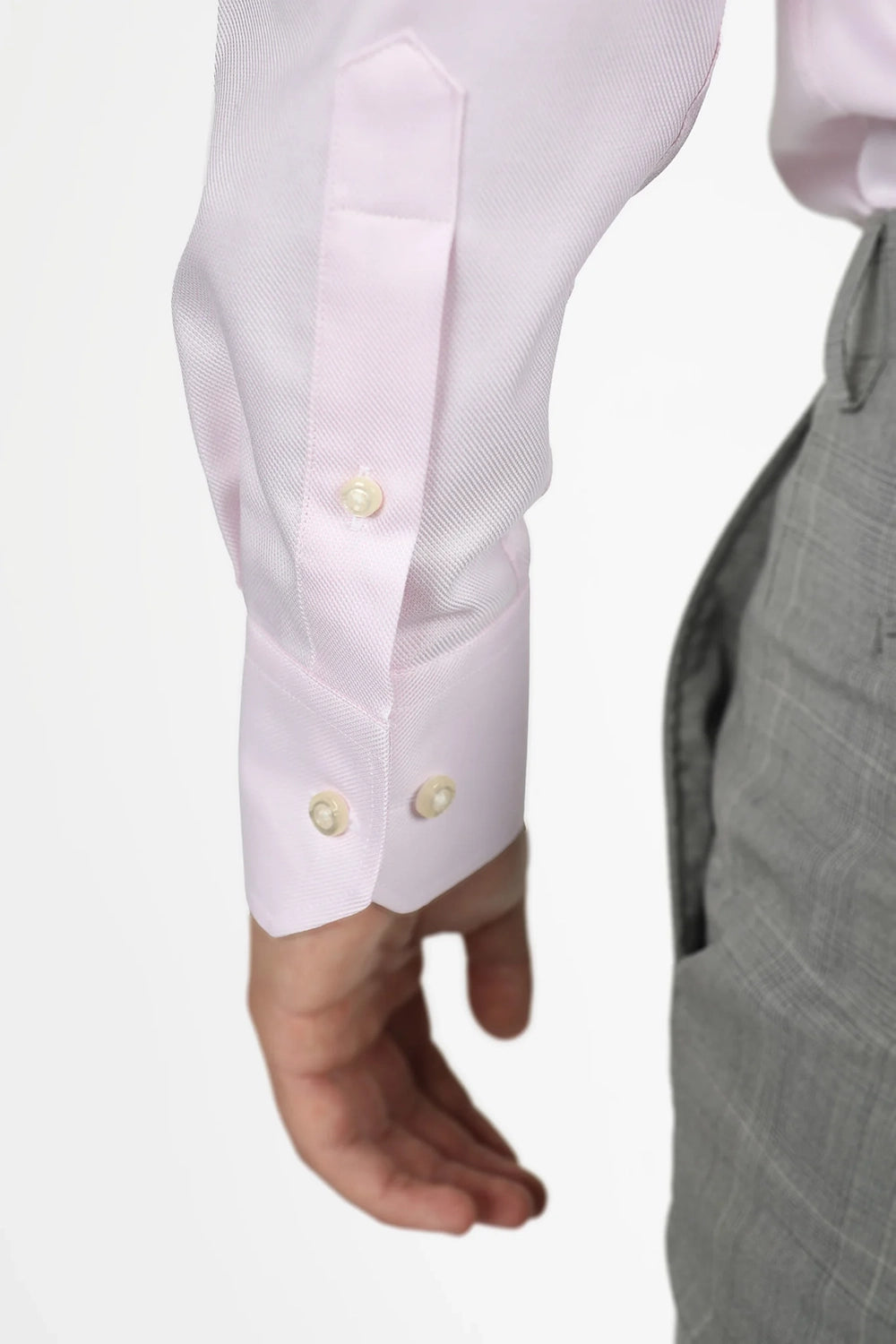 HARDY AMIES TWILL SLIM FIT L/S SHIRT HA466SF