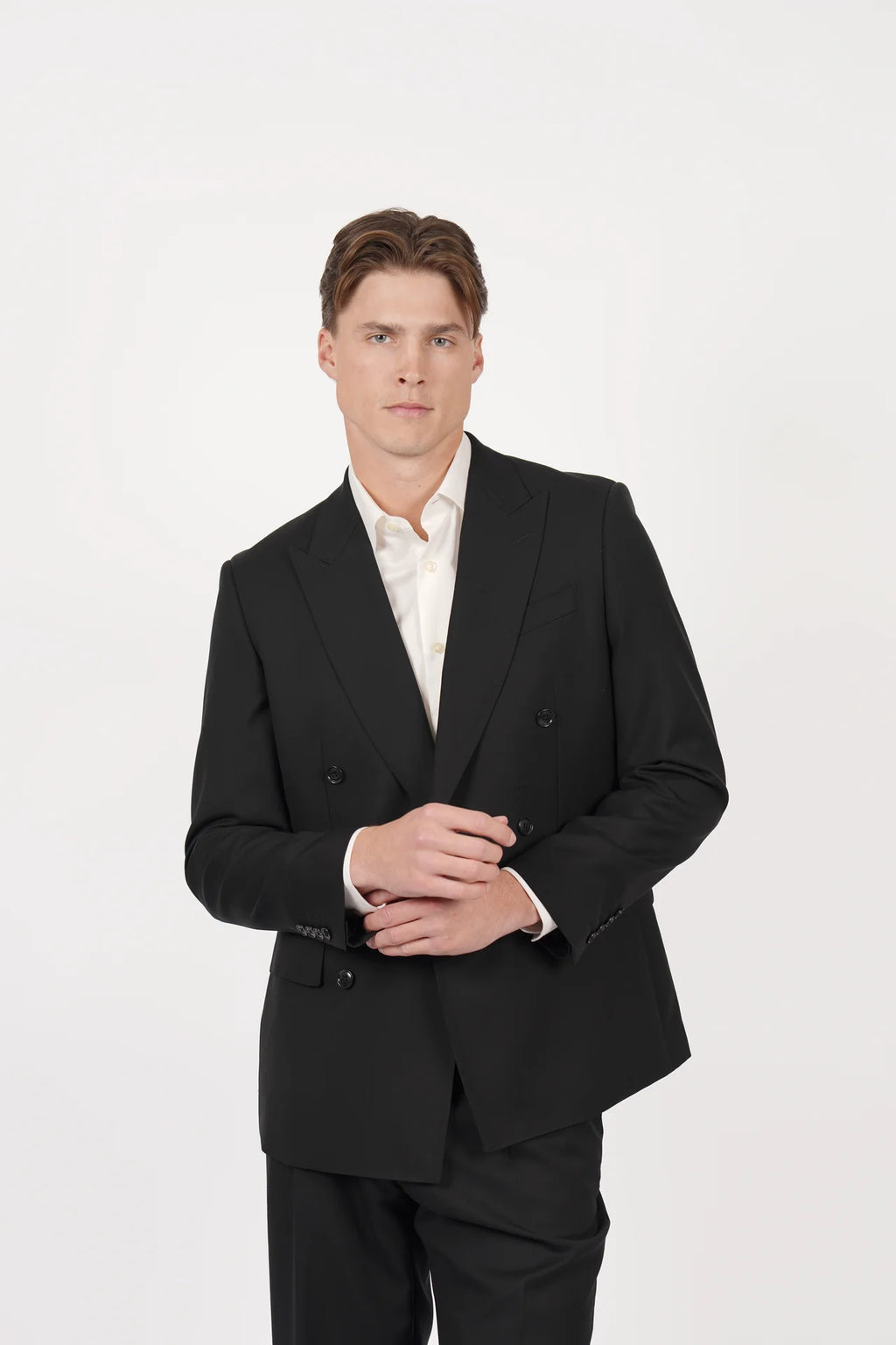 HARDY AMIES SLIM FIT FRENCH CUFF L/S DRESS SHIRT HA492SFF