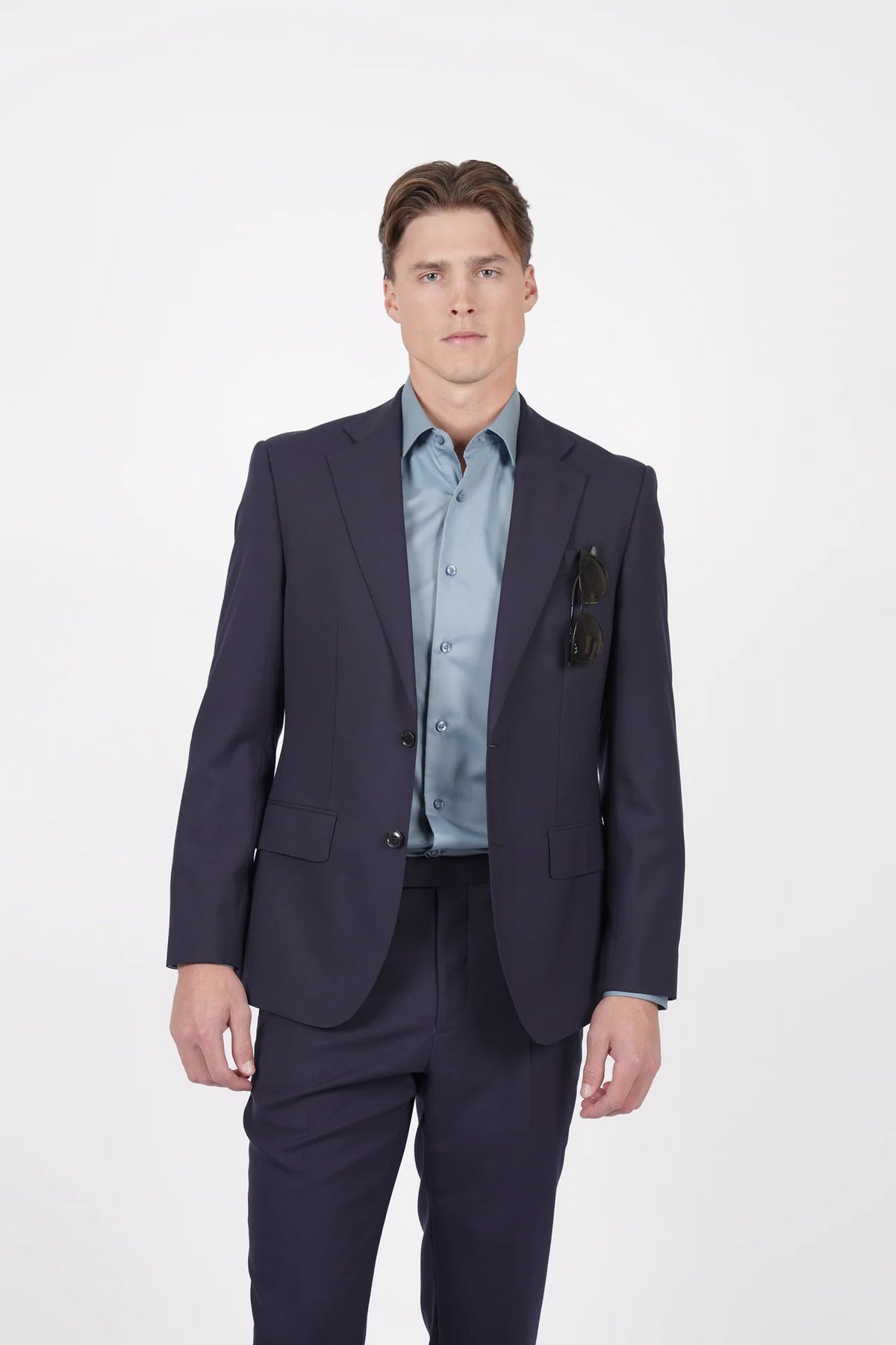 HARDY AMIES SLIM FIT L/S DRESS SHIRT HA494SF