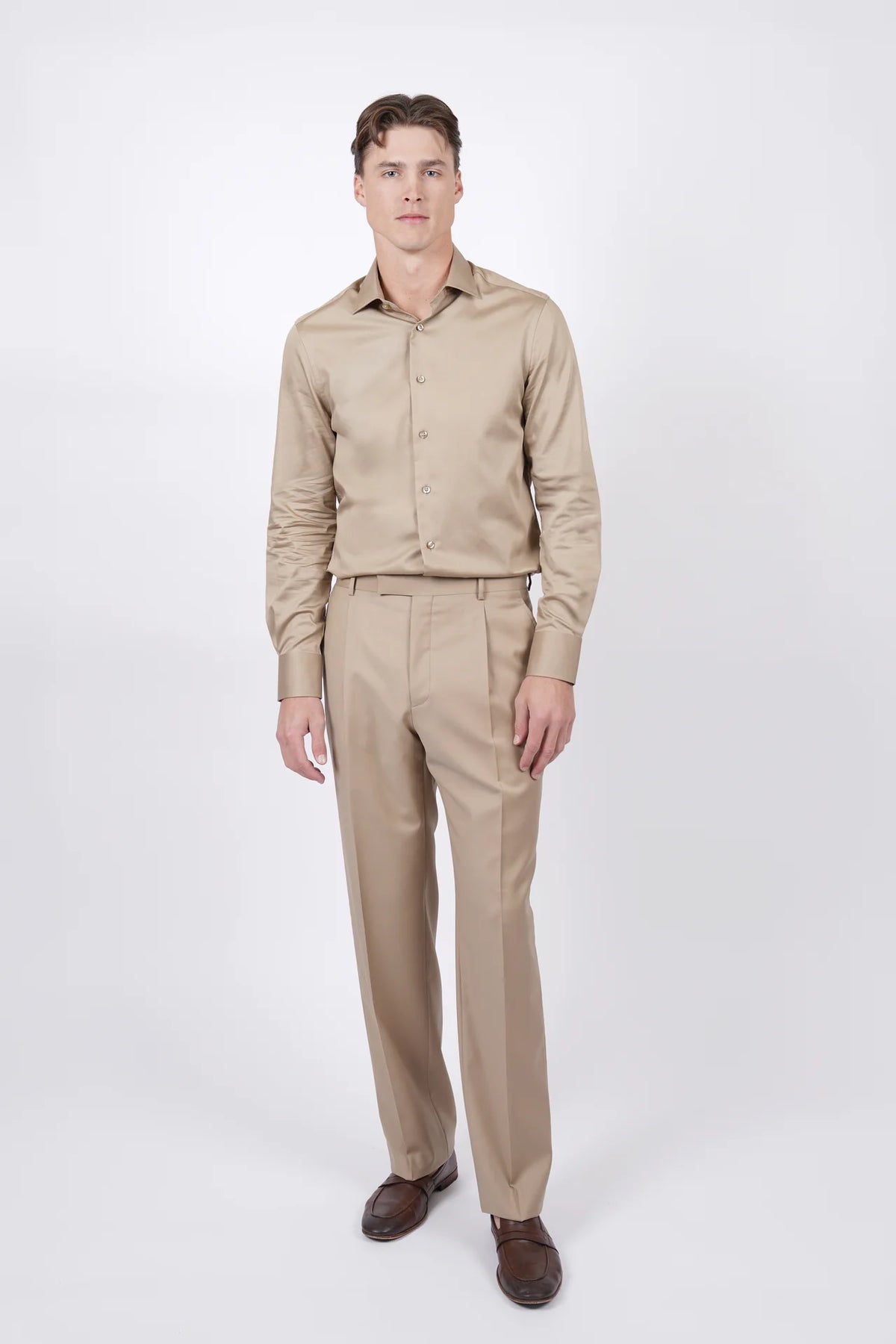 HARDY AMIES SLIM FIT L/S DRESS SHIRT HA495SF
