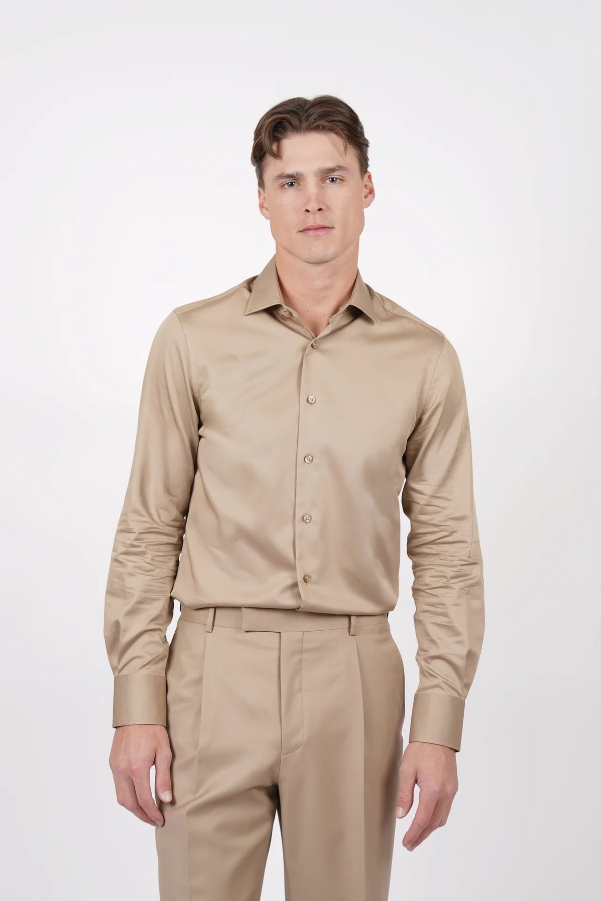 HARDY AMIES SLIM FIT L/S DRESS SHIRT HA495SF