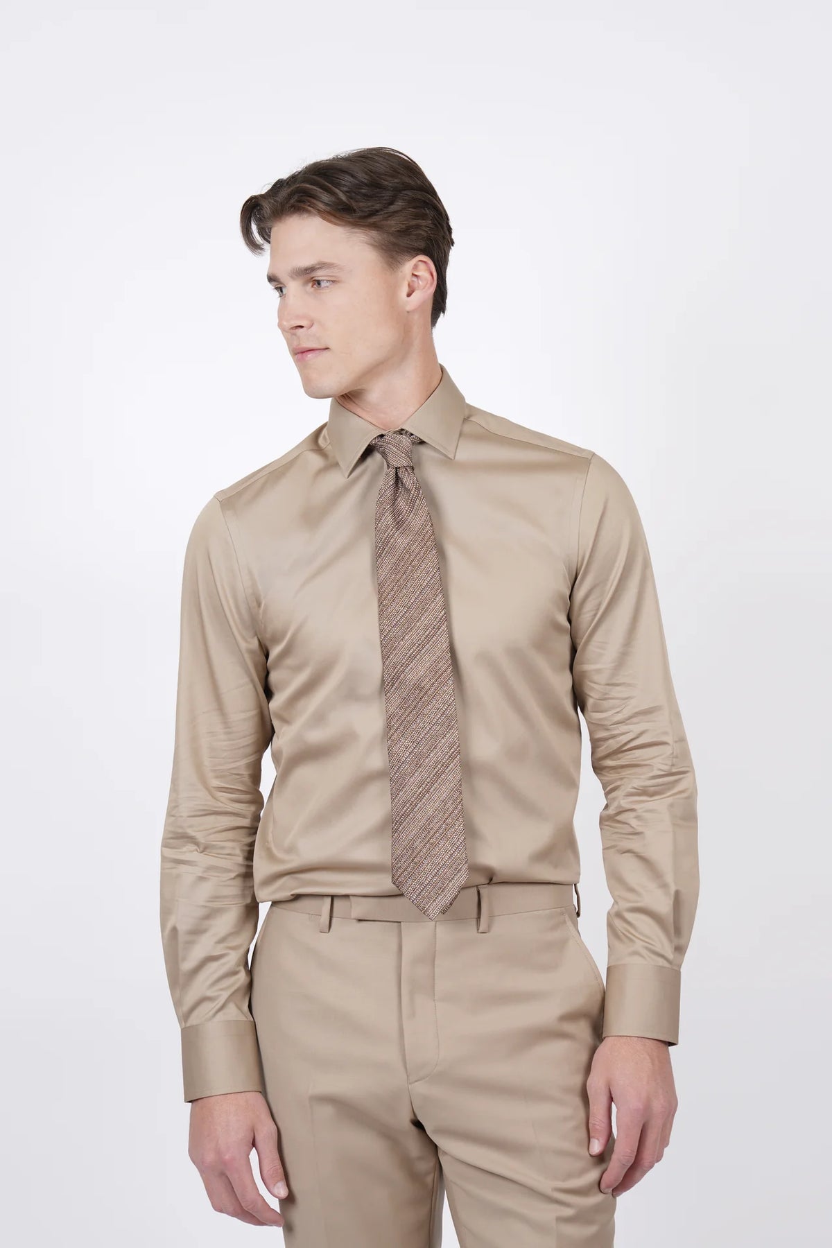 HARDY AMIES SLIM FIT L/S DRESS SHIRT HA495SF