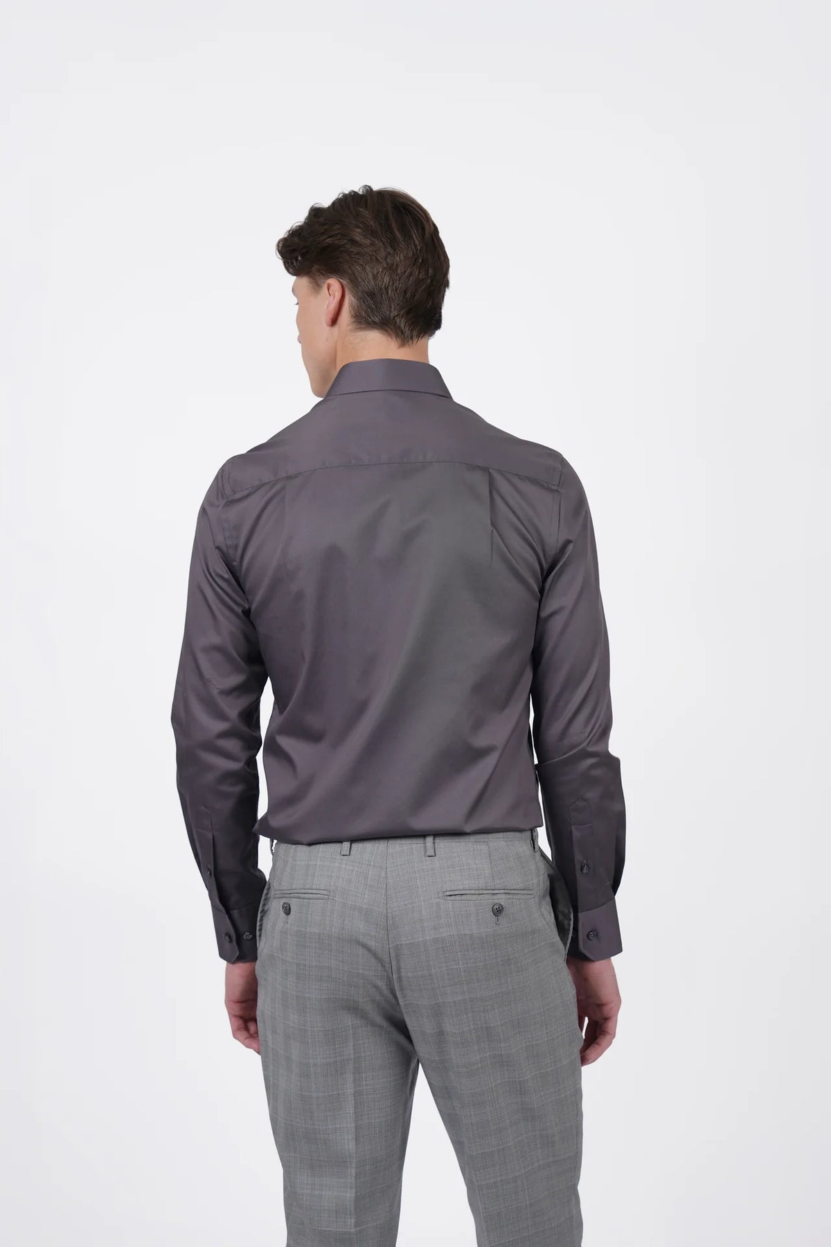 HARDY AMIES SLIM FIT L/S DRESS SHIRT HA496SF