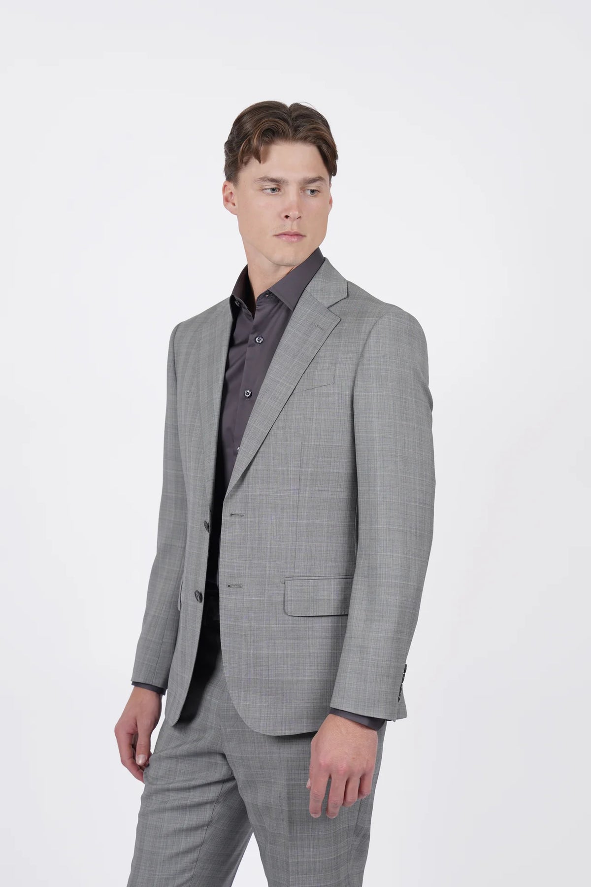 HARDY AMIES SLIM FIT L/S DRESS SHIRT HA496SF