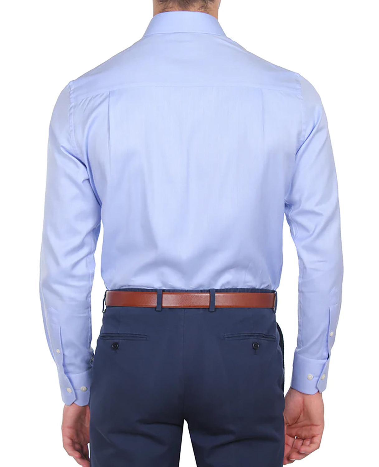 HARDY AMIES STRIPE CONTEMPORARY FIT L/S DRESS SHIRT HA403S