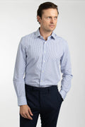 HARDY AMIES CHECK SLIM FIT DRESS SHIRT HA411SF