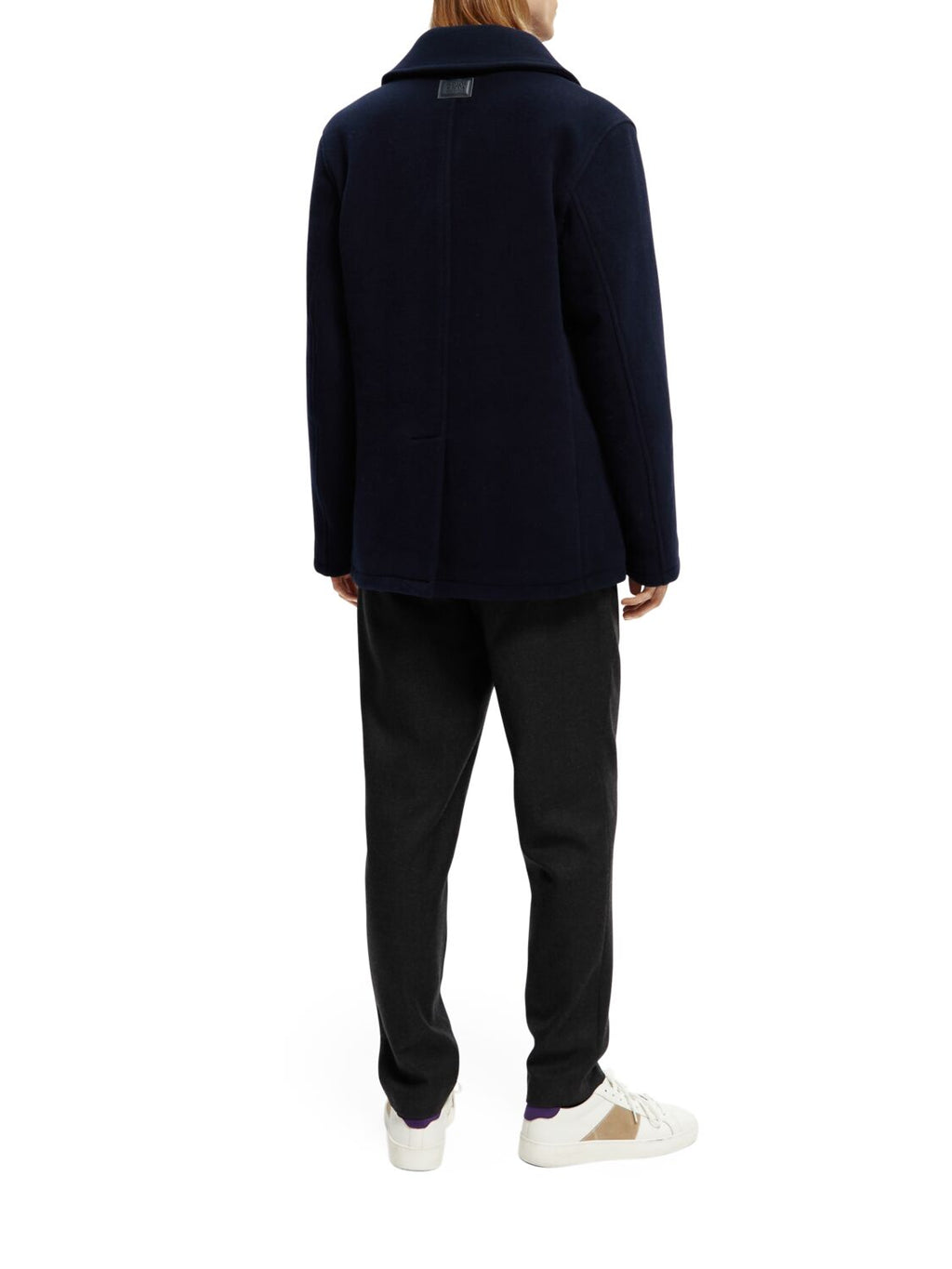 SCOTCH & SODA BONDED WOOL-BLEND PEACOAT 169103