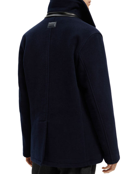 SCOTCH & SODA BONDED WOOL-BLEND PEACOAT 169103