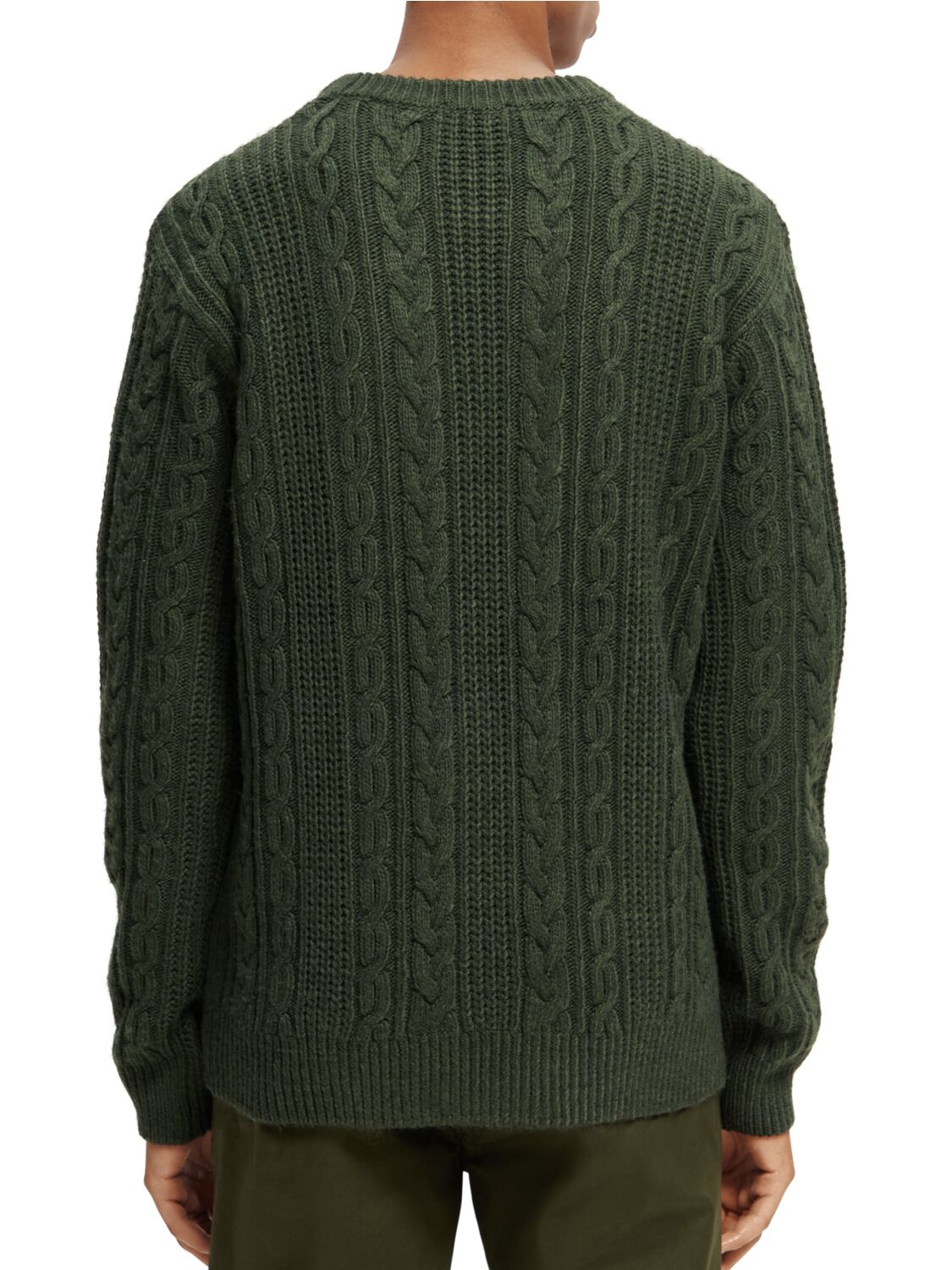 SCOTCH & SODA WOOL-BLEND STRUCTURED CABLE KNIT 169257
