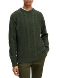 SCOTCH & SODA WOOL-BLEND STRUCTURED CABLE KNIT 169257
