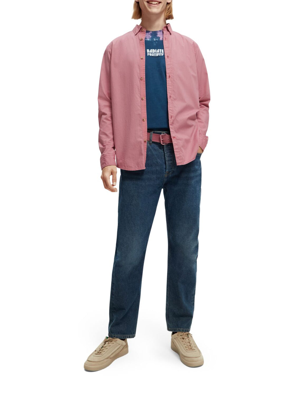 SCOTCH & SODA REGULAR FIT POPLIN STRIPE L/S SHIRT 169715