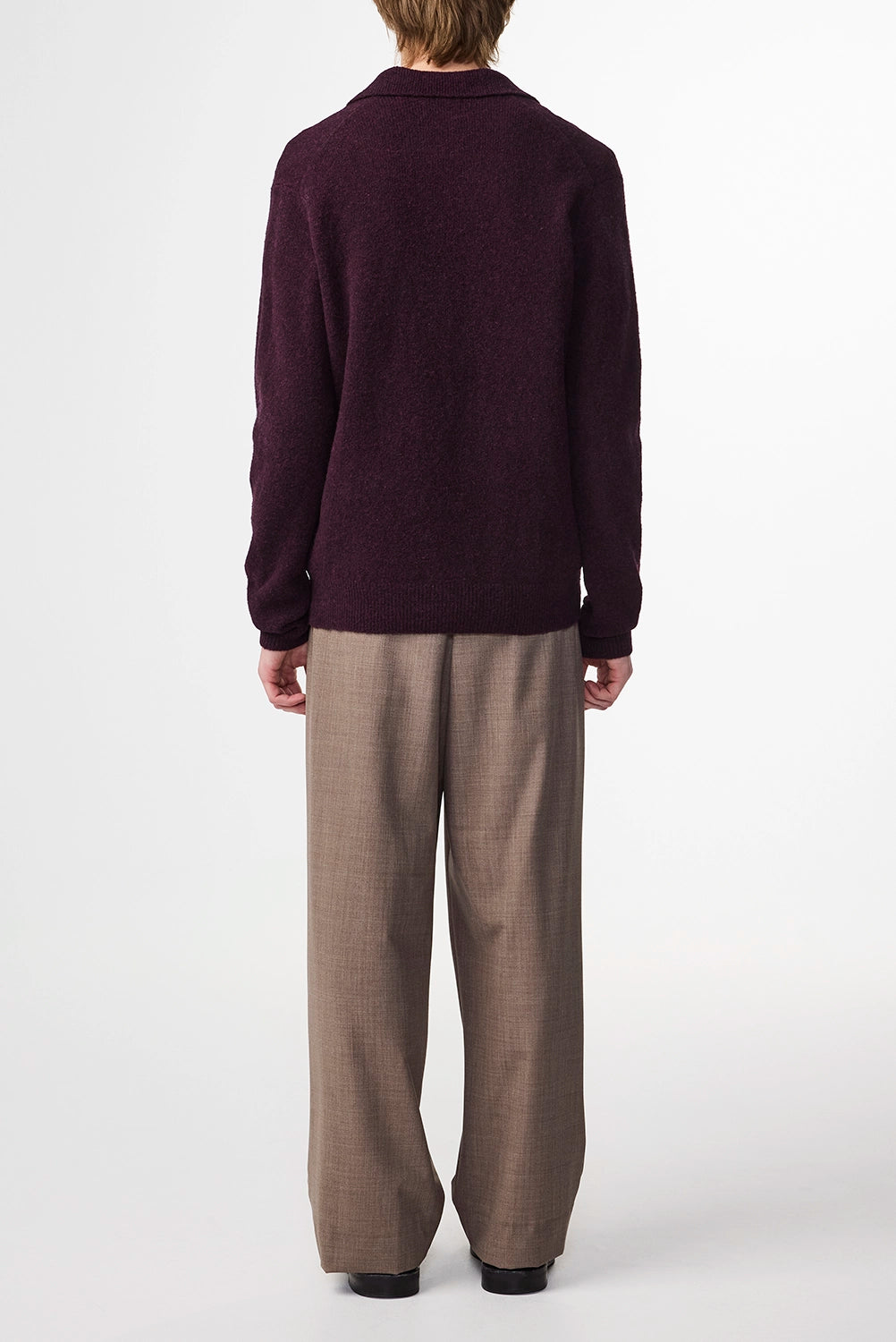 NN07 HOPE RECYCLED WOOL BLEND SKIPPER COLLAR L/S KNIT 6683