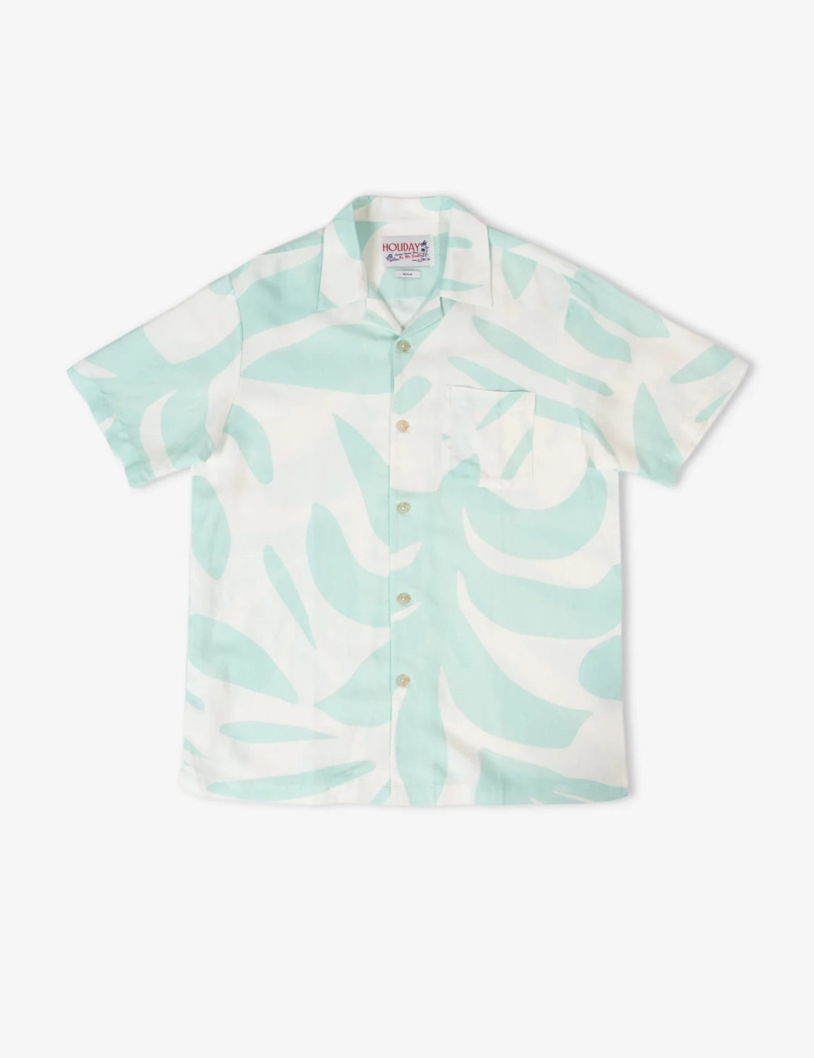 MR SIMPLE PALM CUBAN LINEN RAYON PRINT S/S SHIRT M043419