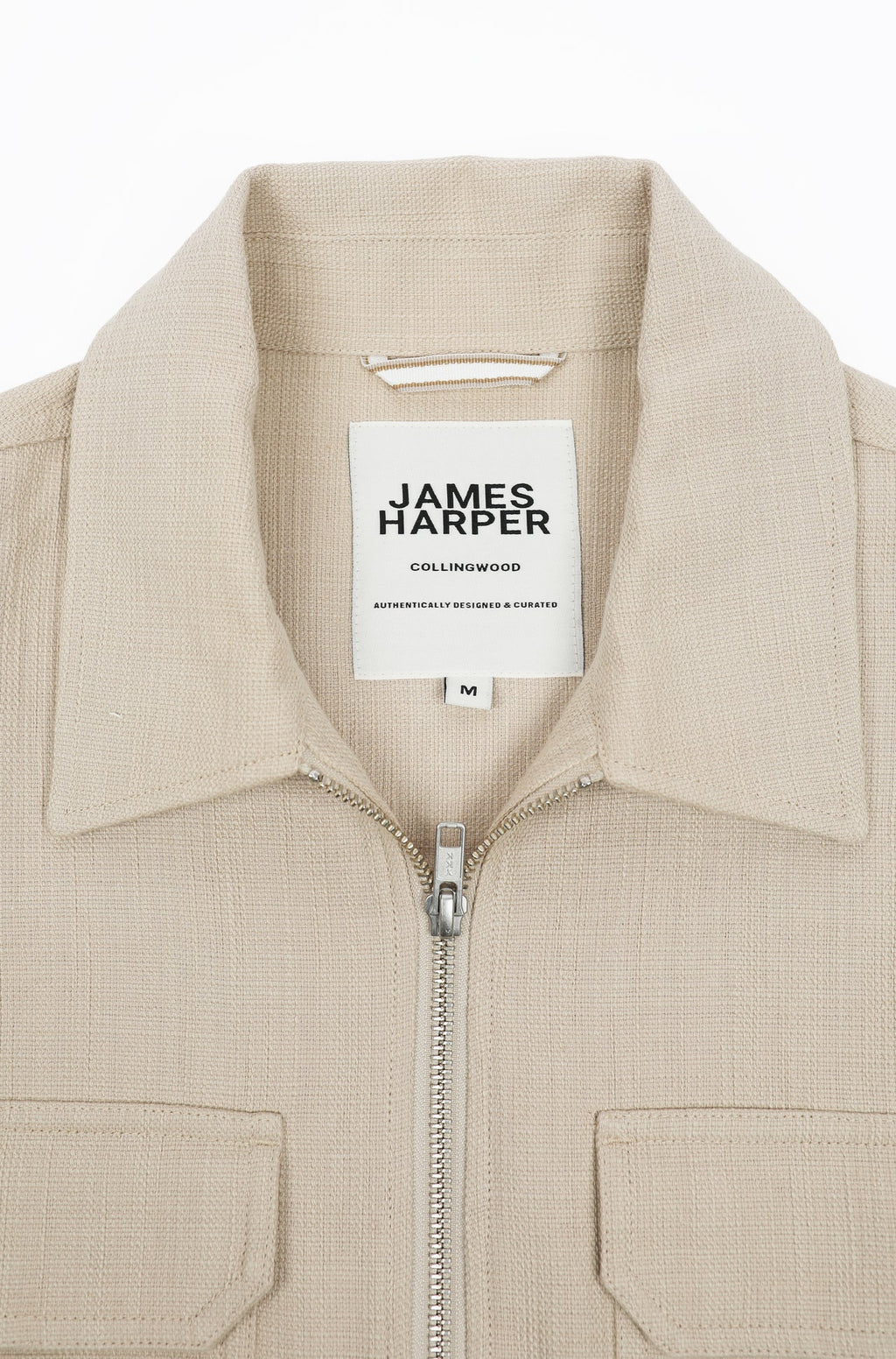 JAMES HARPER COTTON ZIP FRONT BOMBER JACKET JHJ164