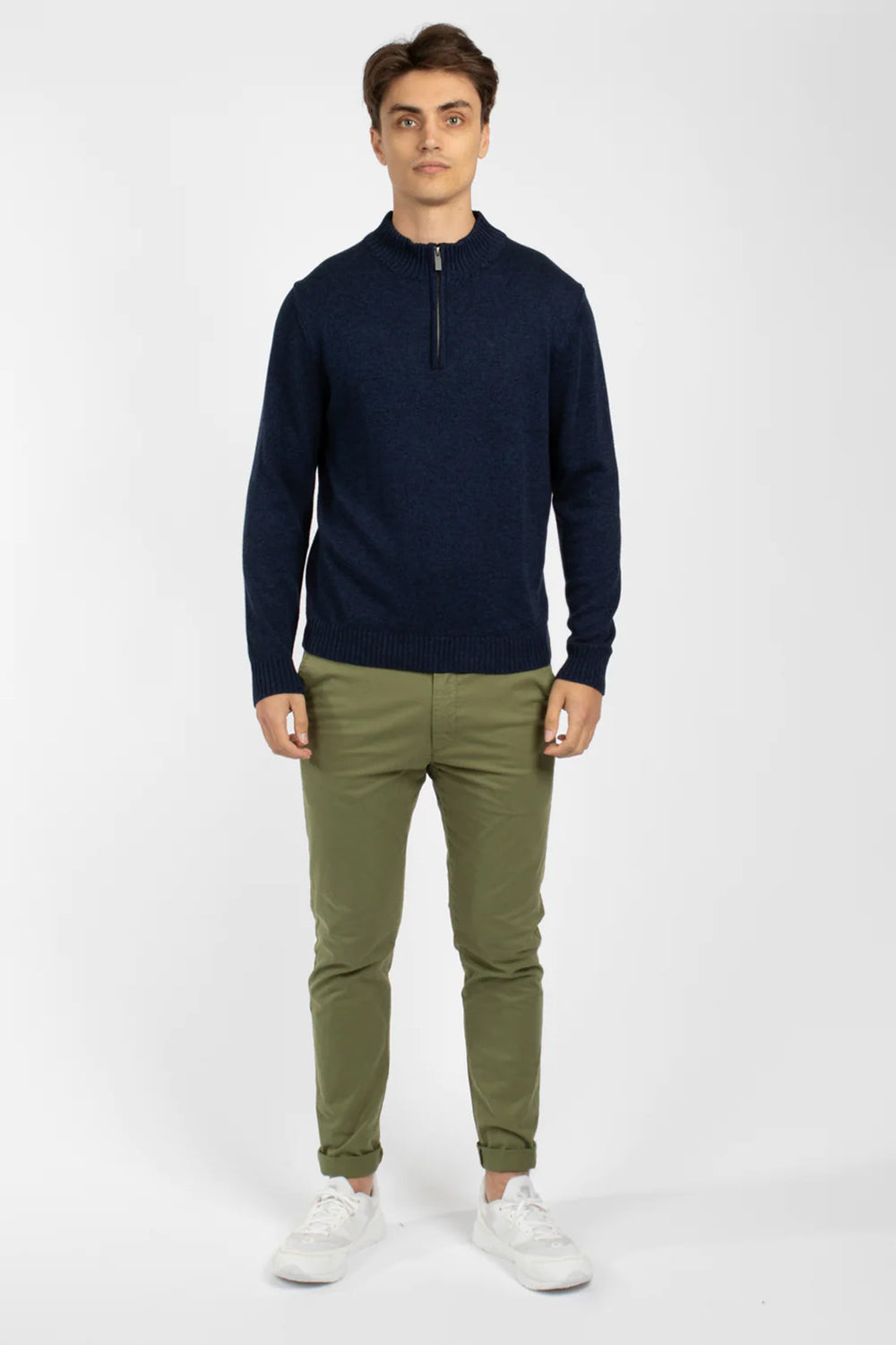 JAMES HARPER 1/4 ZIP NECK KNITWEAR JHK39