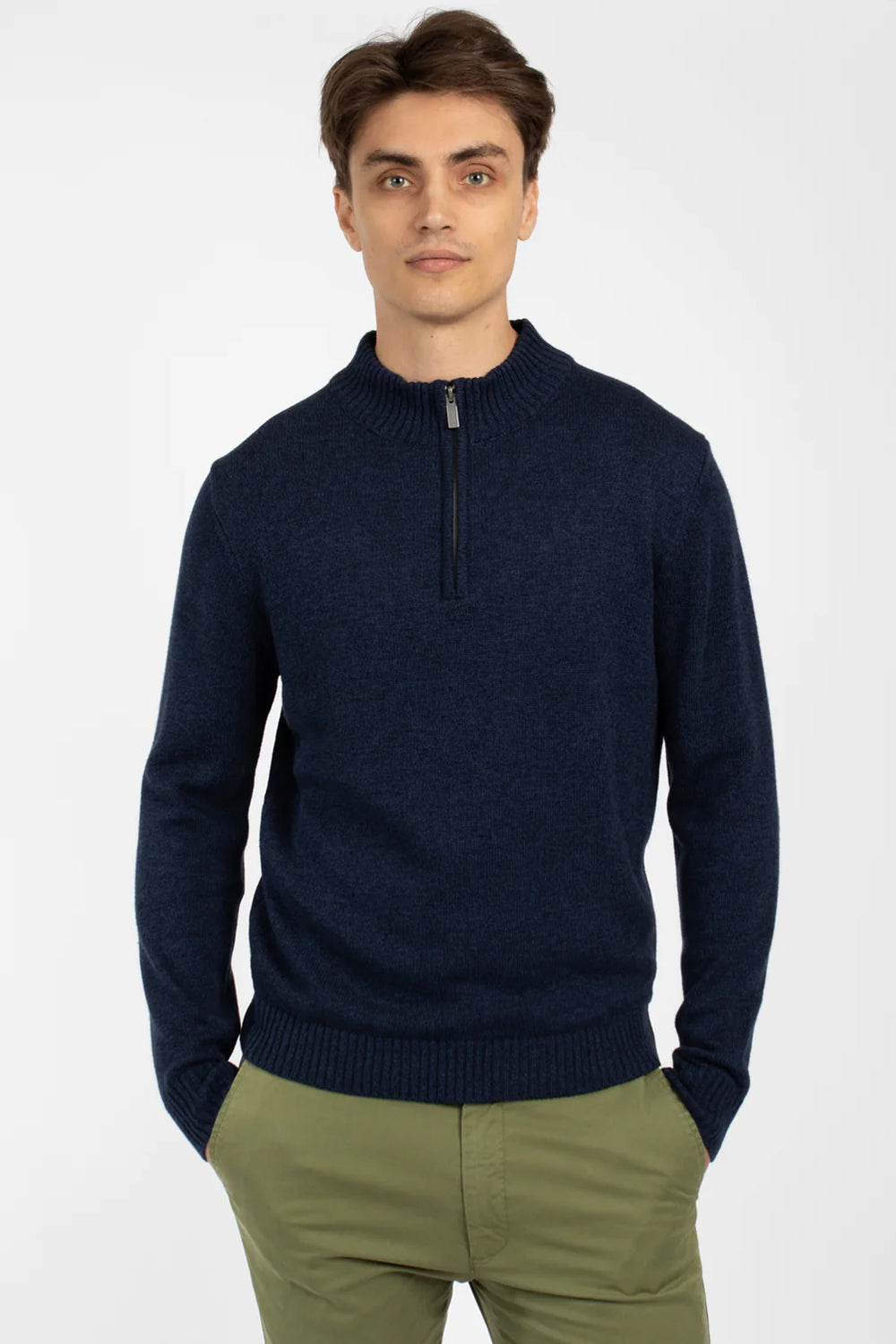 JAMES HARPER 1/4 ZIP NECK KNITWEAR JHK39