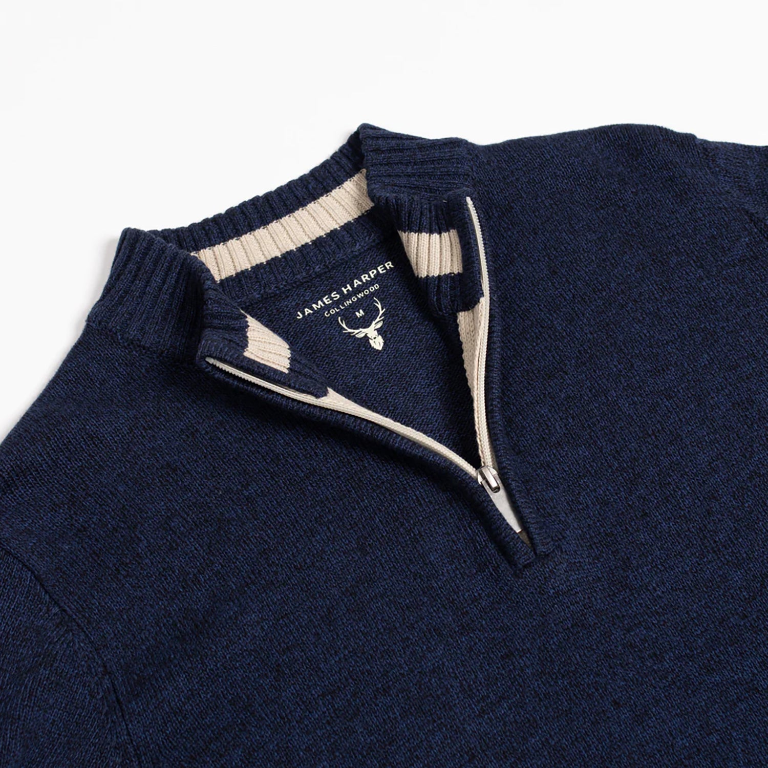JAMES HARPER 1/4 ZIP NECK KNITWEAR JHK39