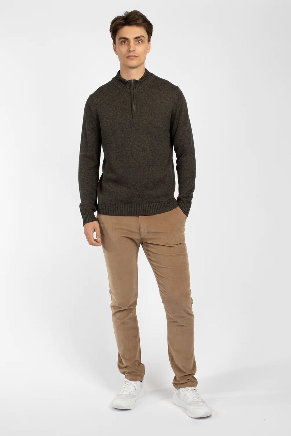 JAMES HARPER 1/4 ZIP NECK KNITWEAR JHK39