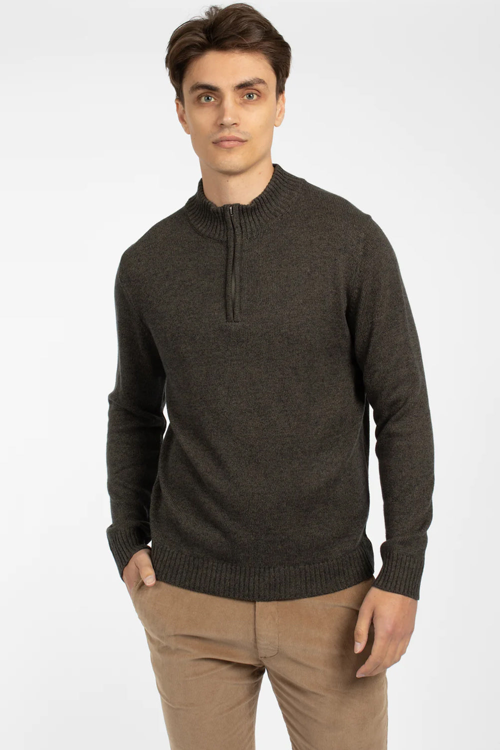 JAMES HARPER 1/4 ZIP NECK KNITWEAR JHK39