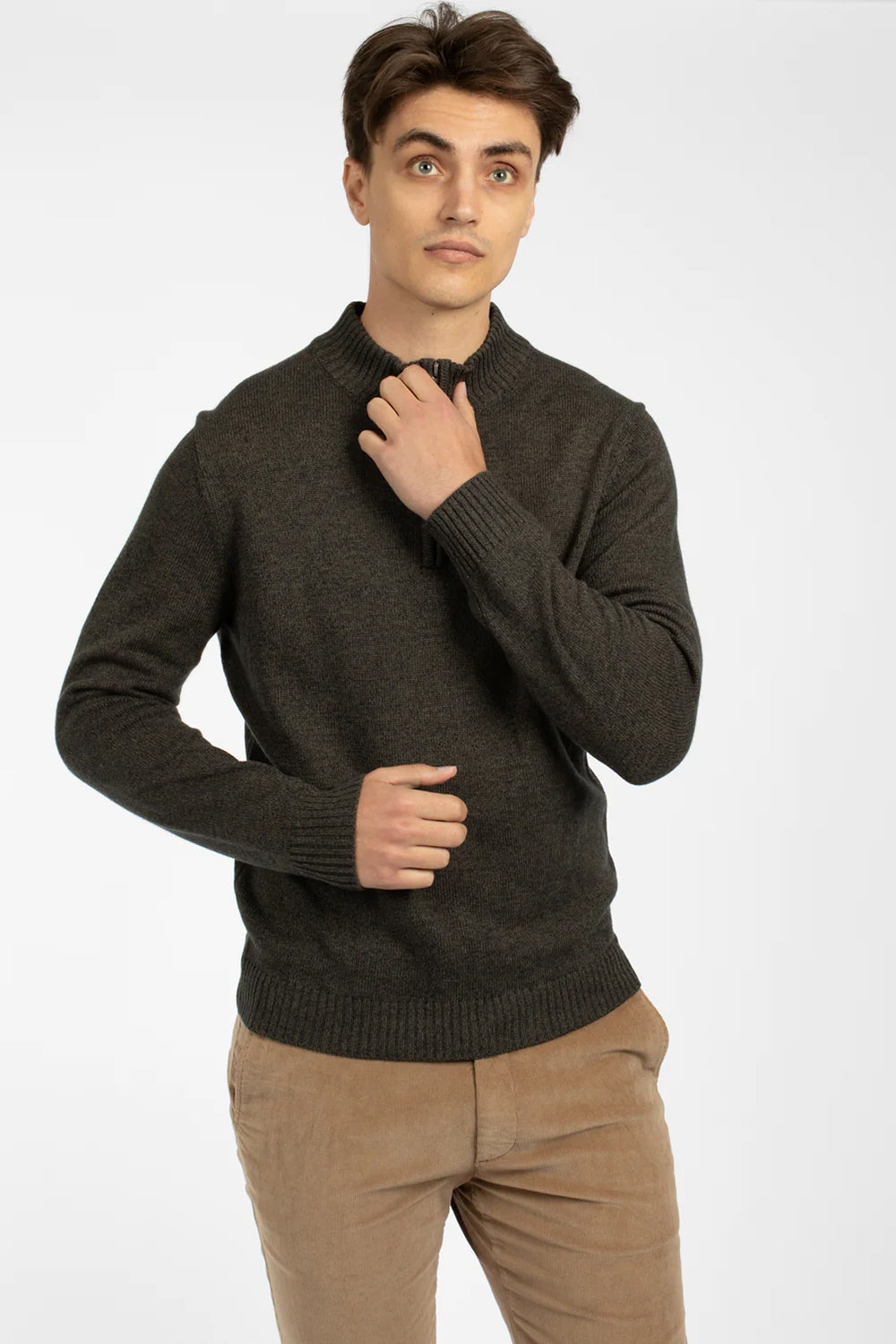 JAMES HARPER 1/4 ZIP NECK KNITWEAR JHK39