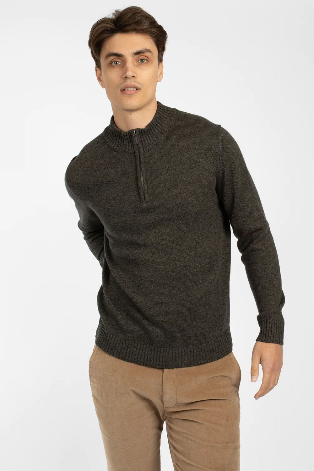 JAMES HARPER 1/4 ZIP NECK KNITWEAR JHK39