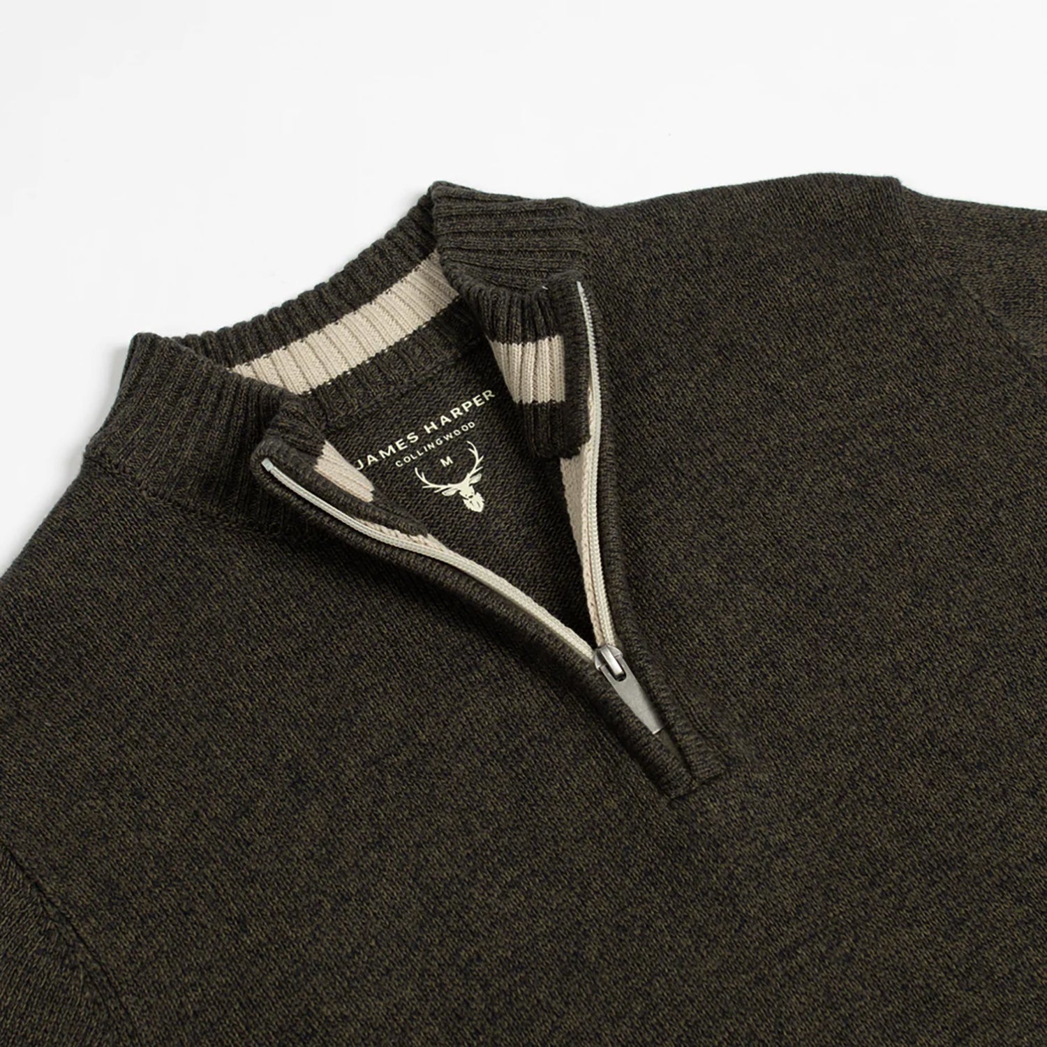 JAMES HARPER 1/4 ZIP NECK KNITWEAR JHK39