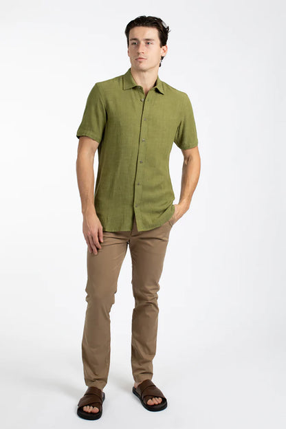 JAMES HARPER LINEN VISCOSE S/S SHIRT JHS501