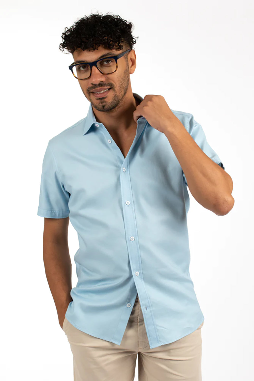 JAMES HARPER WAFFLE COTTON S/S SHIRT JHS504