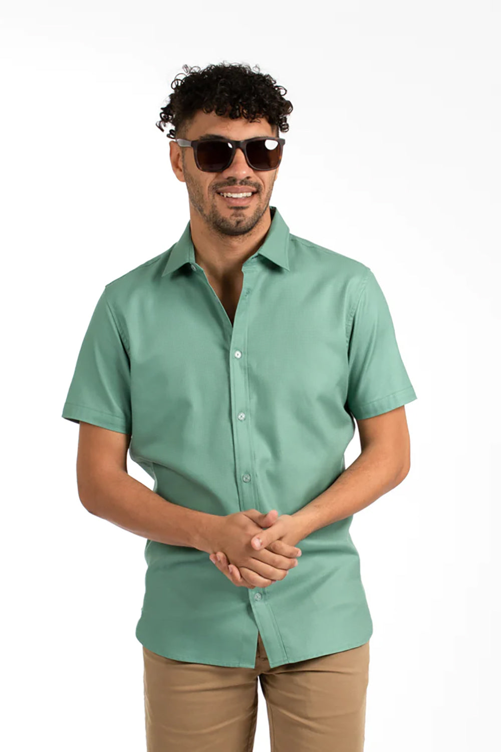 JAMES HARPER WAFFLE COTTON S/S SHIRT JHS504
