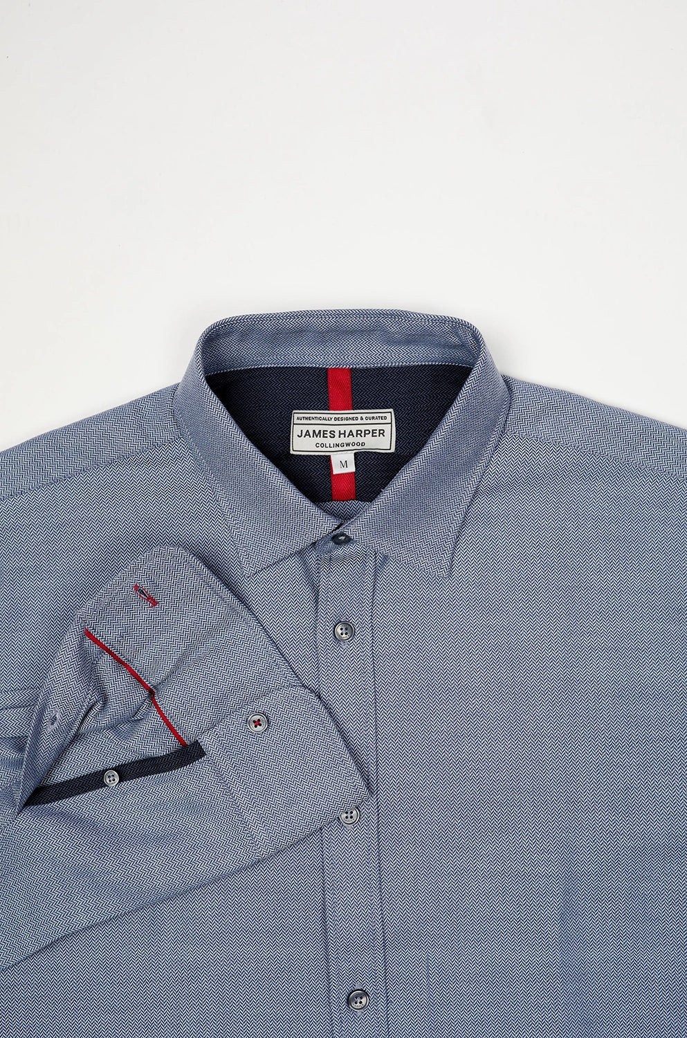 JAMES HARPER HERRINGBONE L/S SHIRT JHS580