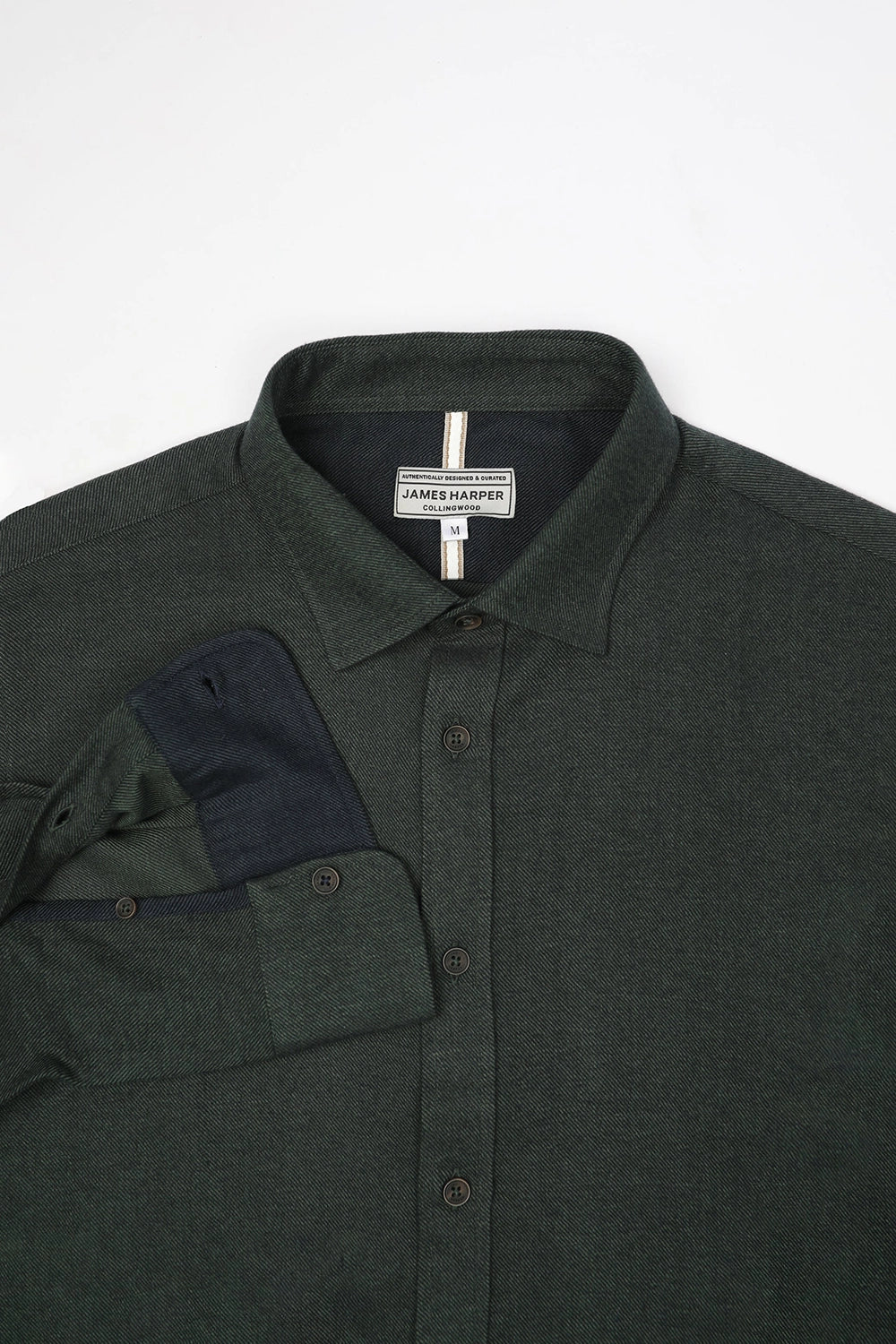 JAMES HARPER 2 TONE TWILL L/S SHIRT JHS582