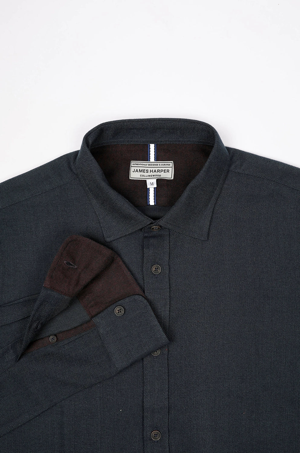 JAMES HARPER 2 TONE TWILL L/S SHIRT JHS582