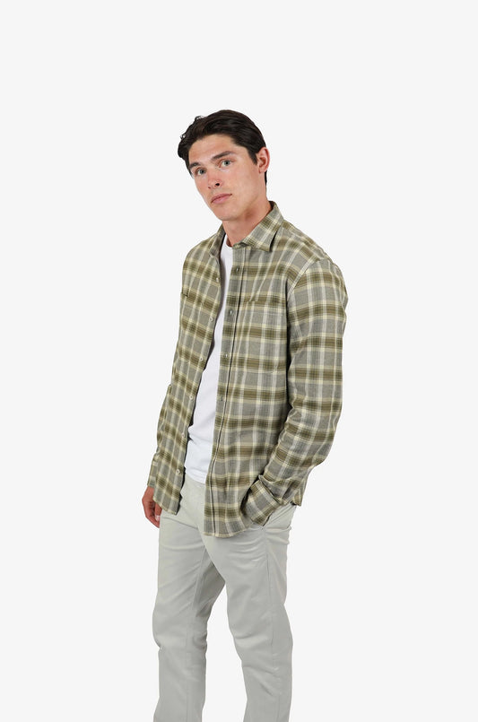 JAMES HARPER BULLER BRUSHED COTTON CHECK L/S SHIRT JHS595