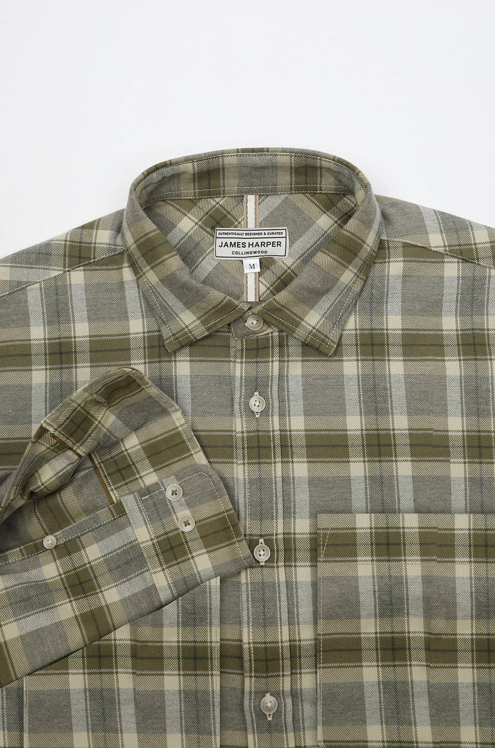 JAMES HARPER BULLER BRUSHED COTTON CHECK L/S SHIRT JHS595